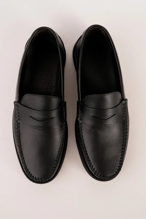 Muggo GENTZ Genuine Leather Comfortable Sole Men's Casual Classic Loafer Shoes