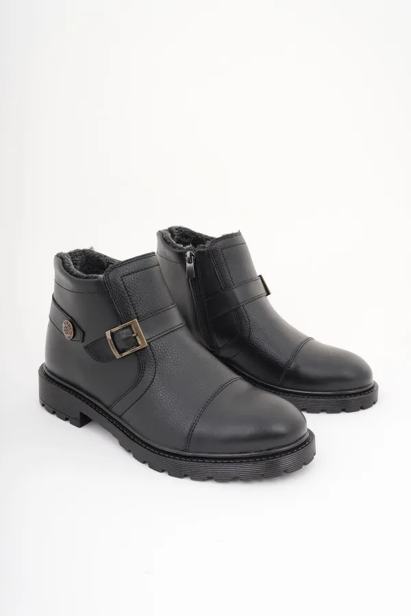 Bottes pour hommes Muggo RODRIGUEZ, garanties imperméables au froid, avec fermeture éclair et doublure en fourrure