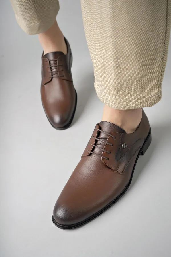 Muggo H0143 Chaussures décontractées classiques pour hommes en cuir véritable, garanties