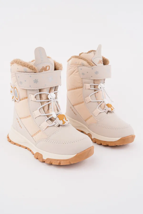 Bottes Muggo Twinkle pour filles, doublées de fourrure, à lacets et fermeture velcro