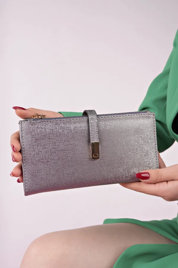 Portefeuille Muggo PERFECT pour femme, style enveloppe, avec compartiments pour téléphone et monnaie