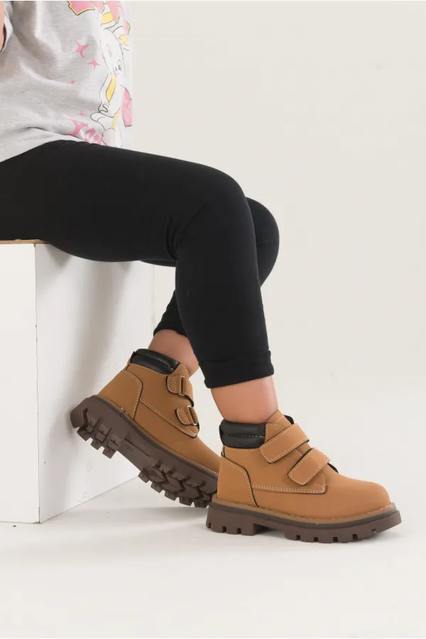 Bottes Muggo GADGET pour enfants, unisexes, confortables et résistantes au froid, avec fermeture velcro.