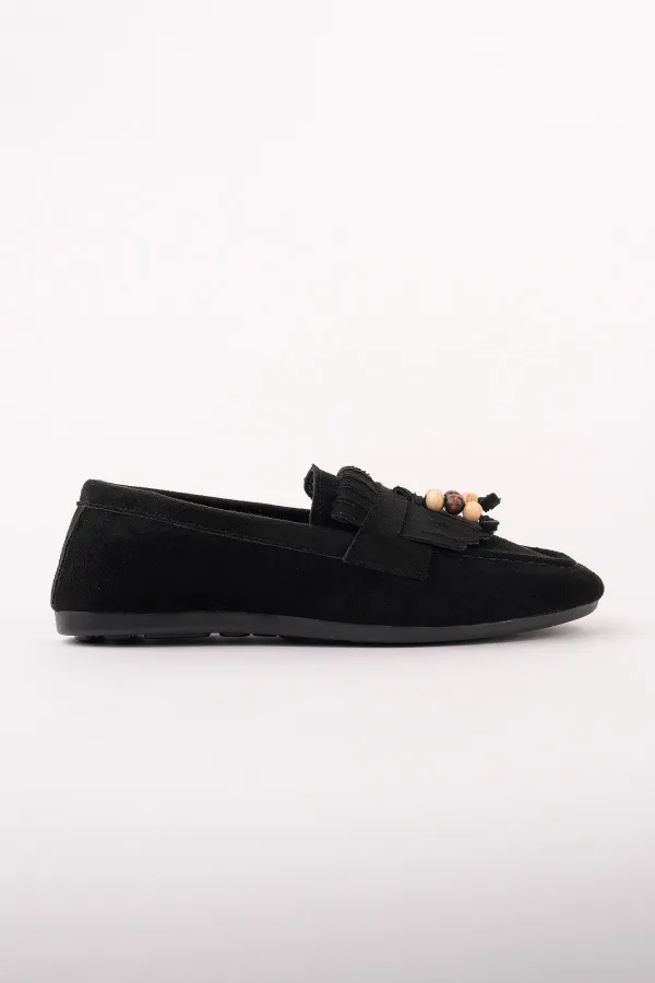 Muggo FAWN Colorful Beaded Detail Women's Casual Loafer Shoes Muggo FAWN Colorful Beaded Detail Women's Casual Loafer Shoes