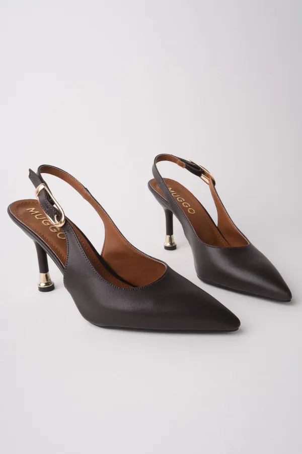 Escarpins à bout pointu et dos ouvert pour femmes Muggo CHIC