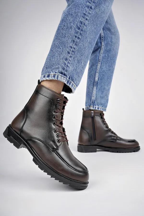 Bottes pour hommes Muggo MAXWELLY, garanties confortables, légères et à fermeture éclair ou à lacets