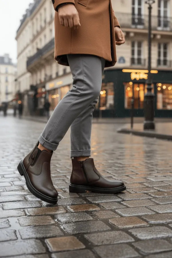 Muggo GERALT Fermuarlı İçi Kürklü Erkek Kışlık Bot