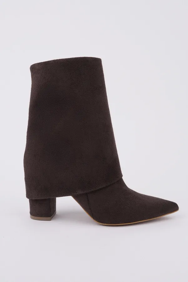 Bottes Muggo IMPERA à bout pointu, talon épais et fermeture éclair pour femmes