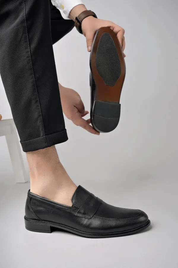 Muggo H0140 Chaussures décontractées classiques pour hommes en cuir véritable, garanties