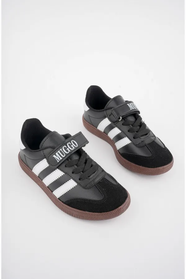 Chaussures de sport orthopédiques Muggo OLAF pour enfants, à lacets et à scratch, garanties pour tous les jours