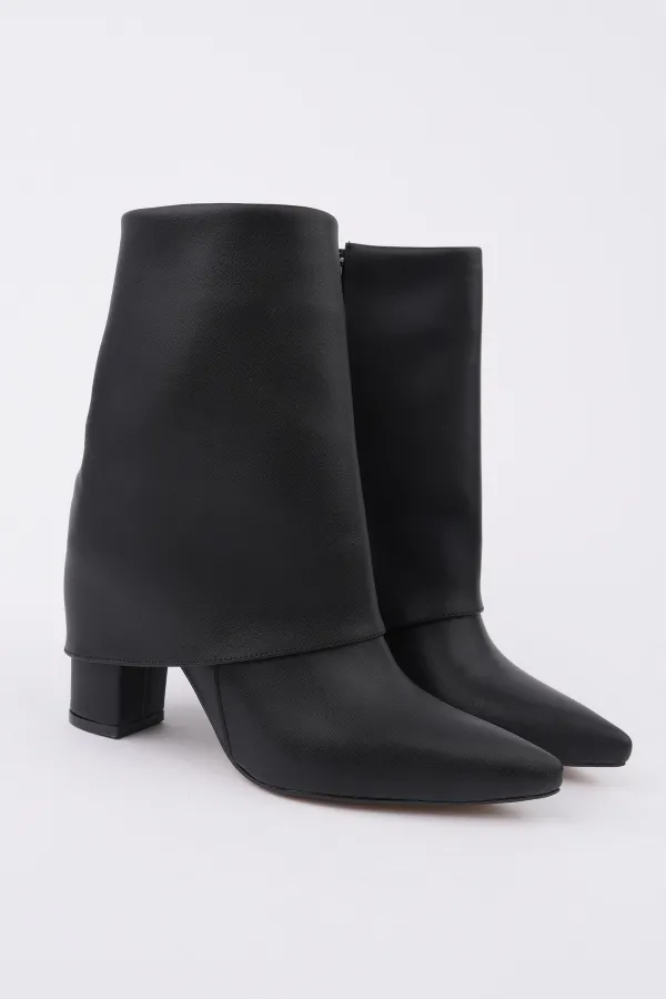 Bottes Muggo IMPERA à bout pointu, talon épais et fermeture éclair pour femmes