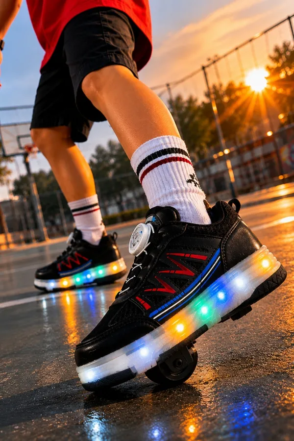 Muggo SKY Kids Light-Up Roller Skate Sneaker Sports Shoes Muggo SKY Kids Light-Up Roller Skate Sneaker Sports Shoes