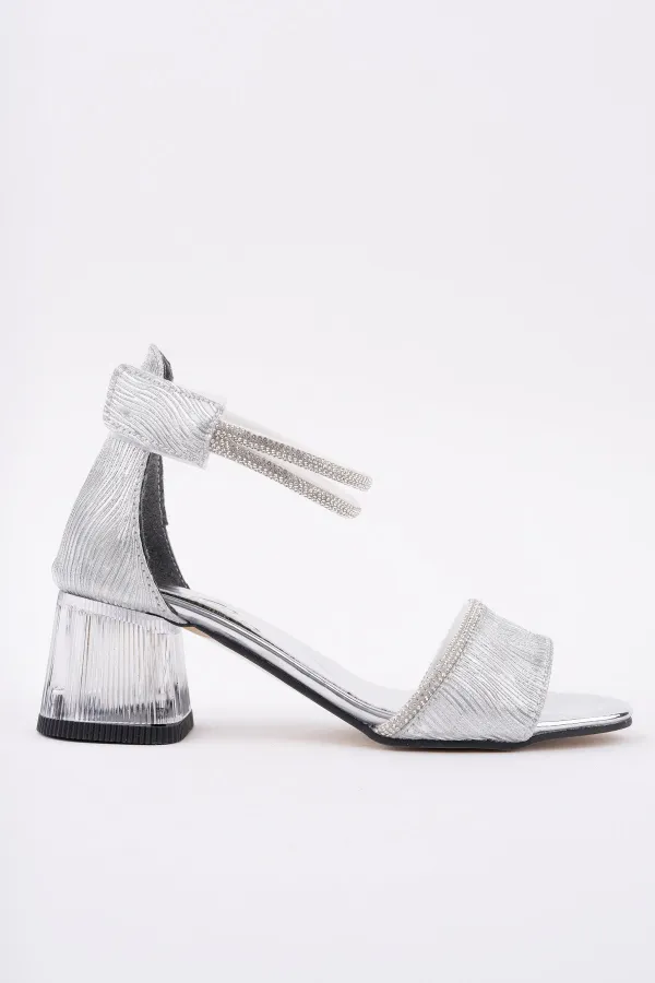 Chaussures à talons courts pailletées à bride cheville pour filles Muggo NOŞA