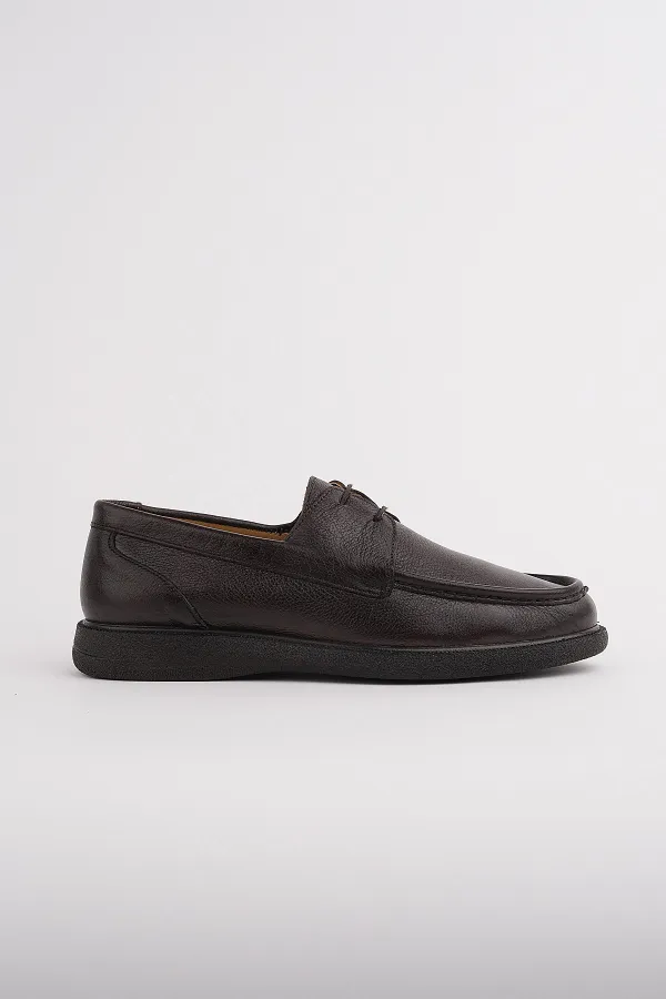 Chaussures décontractées classiques pour hommes Muggo FATHER en cuir véritable, à lacets et semelle confortable