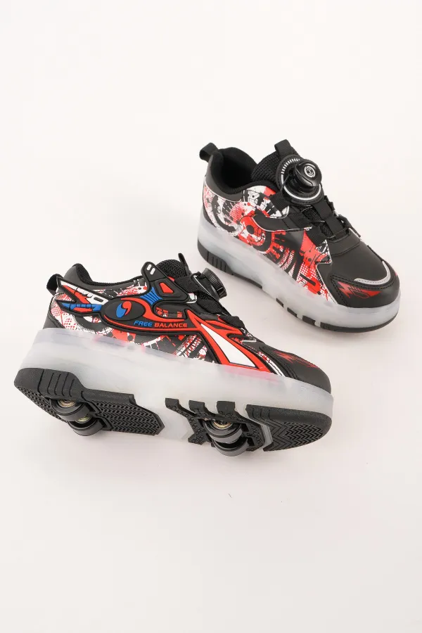 Muggo PATO Çocuk Işıklı Patenli Tekerlekli Sneaker Spor Ayakkabı