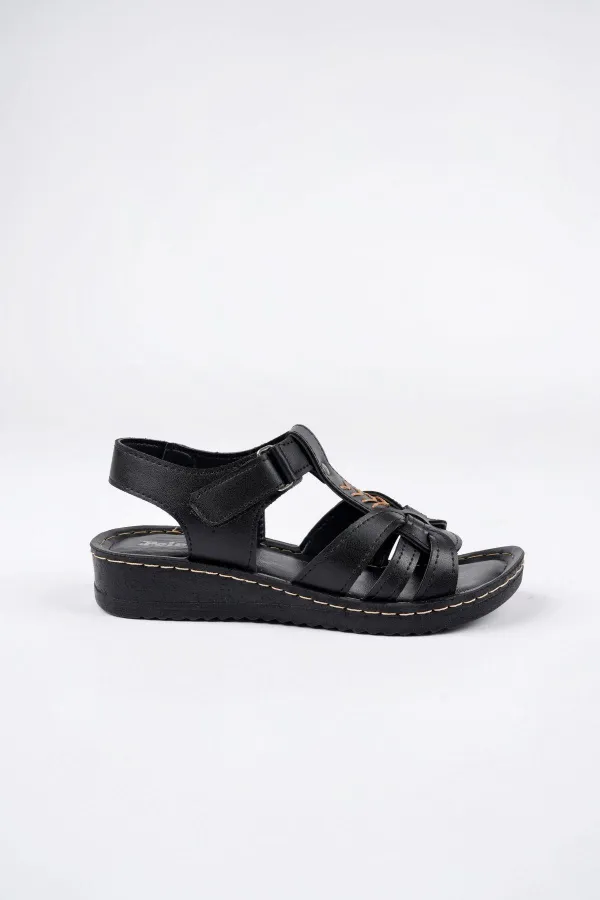 Muggo Soft Kadın Garantili Günlük Ortopedik Kaymaz Taban Comfort Rahat Sandalet