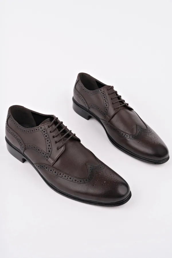 Chaussures classiques pour hommes Muggo H046 en cuir véritable