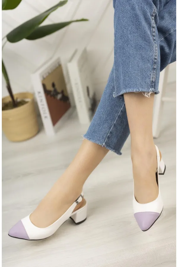 Muggo SHARON Garantili Kadın Günlük Topuklu Ayakkabı