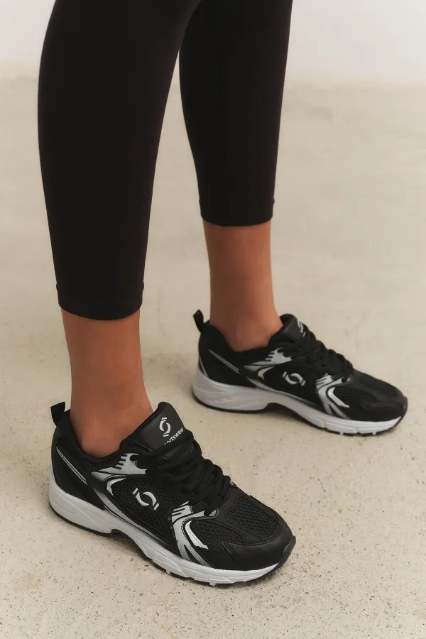 Muggo MOJEH Kadın Ortopedik Günlük Garantili Bağcıklı Yürüyüş Koşu Sneaker Spor Ayakkabı