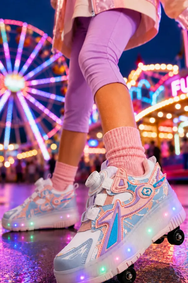Muggo PATO Çocuk Işıklı Patenli Tekerlekli Sneaker Spor Ayakkabı
