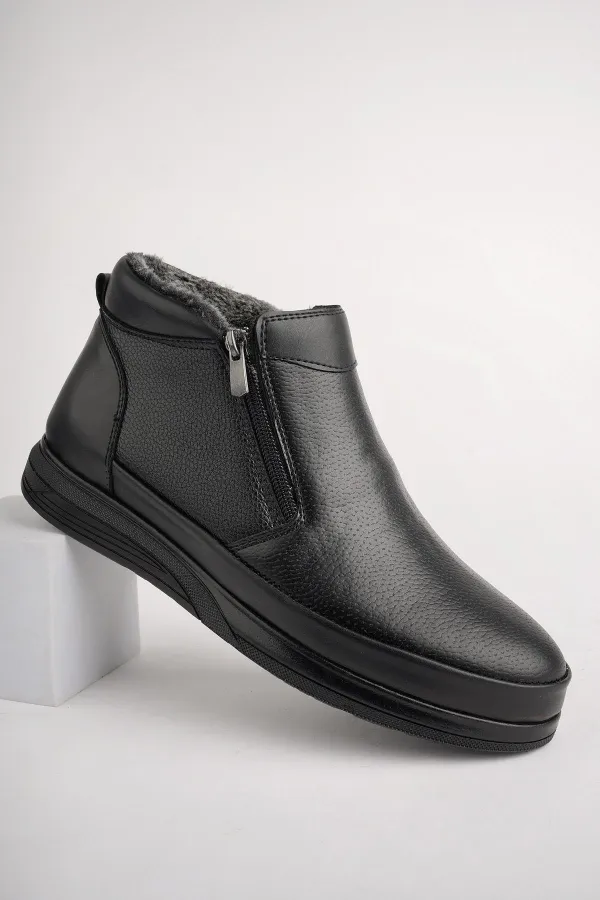 Muggo DAVILA Guaranteed Double Zip Fur-Lined Men's Boots