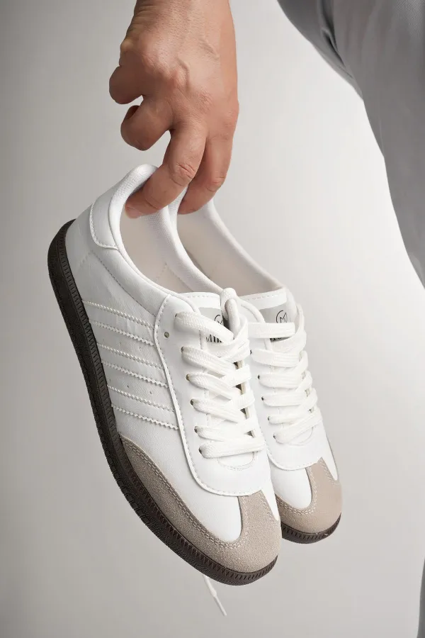 Muggo JABBAR Unisex Ortopedik Günlük Garantili Bağcıklı Yürüyüş Koşu Sneaker Spor Ayakkabı