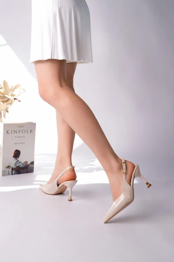 Escarpins à bout pointu et dos ouvert pour femmes Muggo CHIC