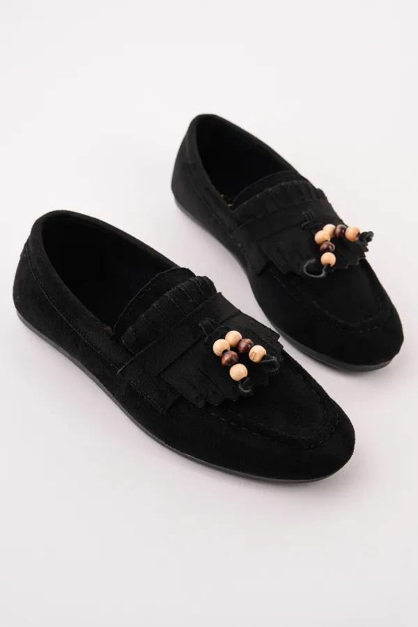 Muggo FAWN Colorful Beaded Detail Women's Casual Loafer Shoes Muggo FAWN Colorful Beaded Detail Women's Casual Loafer Shoes