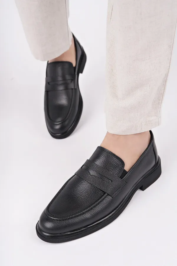 Chaussures classiques décontractées pour hommes Muggo EUPHO en cuir véritable