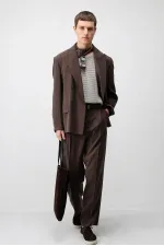 Veste blazer pour homme Antioch Coffee Modal Blend, coupe décontractée