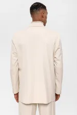 Blazer homme Antioch blanc cassé à double boutonnage avec poches dissimulées