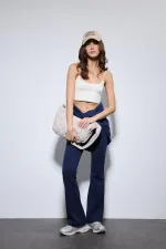 Antioch Lacivert Bomber Ceket Ve İspanyol Paça Eşofman Takım