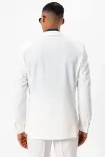 Antioch Beyaz Astarsız Tek Düğme Erkek Blazer Ceket Antioch Beyaz Astarsız Tek Düğme Erkek Blazer Ceket