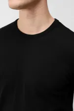 Antioch Siyah Comfort Slim Triko T-Shirt