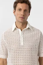 Antioch Ekru Polo Yaka Örgü Erkek T-Shirt