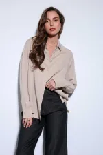 Antioch Bej Premium Kadın Gömlek