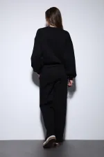 Antioch Siyah Oversize Kadın Eşofman Takım