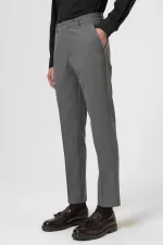 Antioch Gri Yüksek Bel Klasik Erkek Pantolon