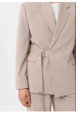 Antioch Taş Kuşaklı Relax Fit Erkek Blazer Ceket