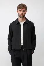 Veste d'été Antioch en mélange de lyocell noir