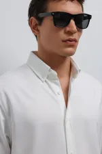 Antioch Beyaz Düğmeli Yaka Relax Fit Erkek Gömlek