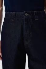 Jean Antioch bleu marine foncé coupe décontractée pour homme