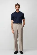 Antioch Lacivert Comfort Slim Triko T-Shirt