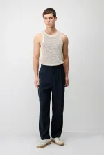 Pantalon homme Antioch en modal bleu marine