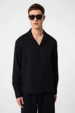 Antioch Black Textured Men's Shirt