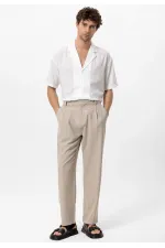 Pantalon ample taille haute pour homme Antioch Stone