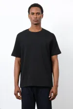 Antioch Siyah Regular Fit Basic Erkek T-Shirt