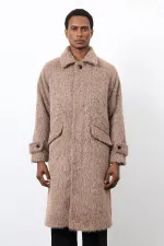 Antioch Açık Kahve Suni Kürk Erkek Kaban