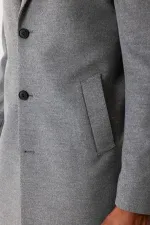 Veste Antioch grise coupe slim, col homme