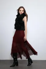 Gilet Antioch noir aspect peluche