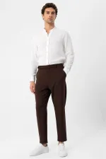 Antioch White Mandarin Collar Men's Shirt